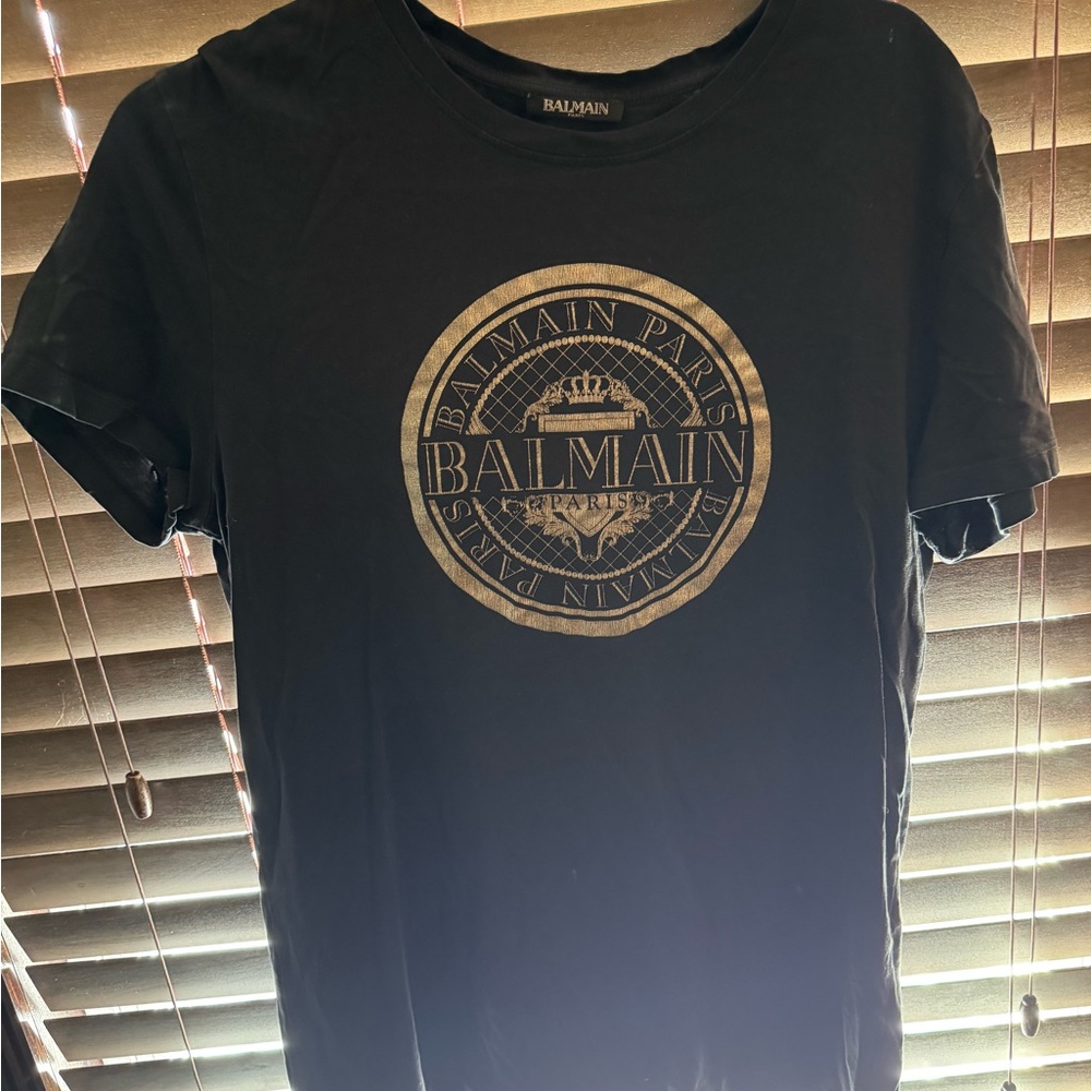 Balmain Black T-Shirt for Men